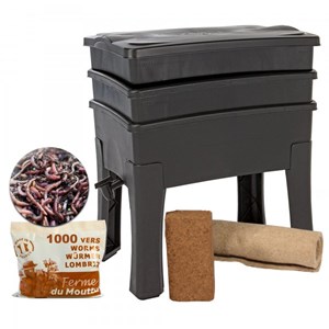 Worm café 2 plateaux + 500g de vers