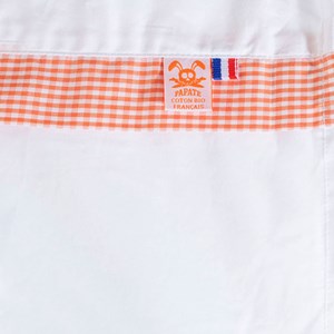 Draps plat en coton bio blanc