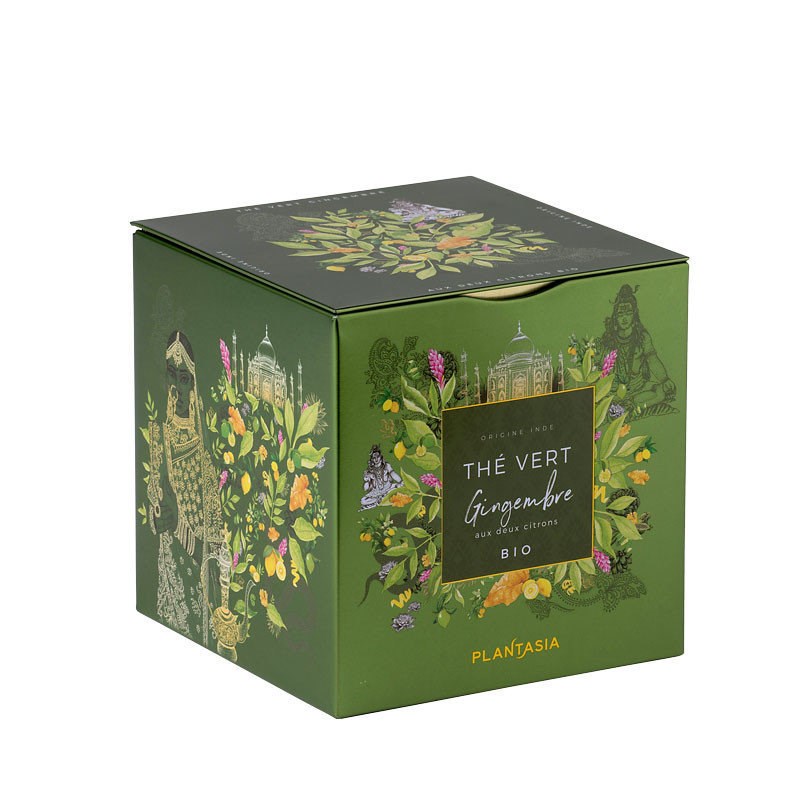 JARDIN BIO ETIC Thé vert gingembre citron vert 20 sachets 30g pas cher 