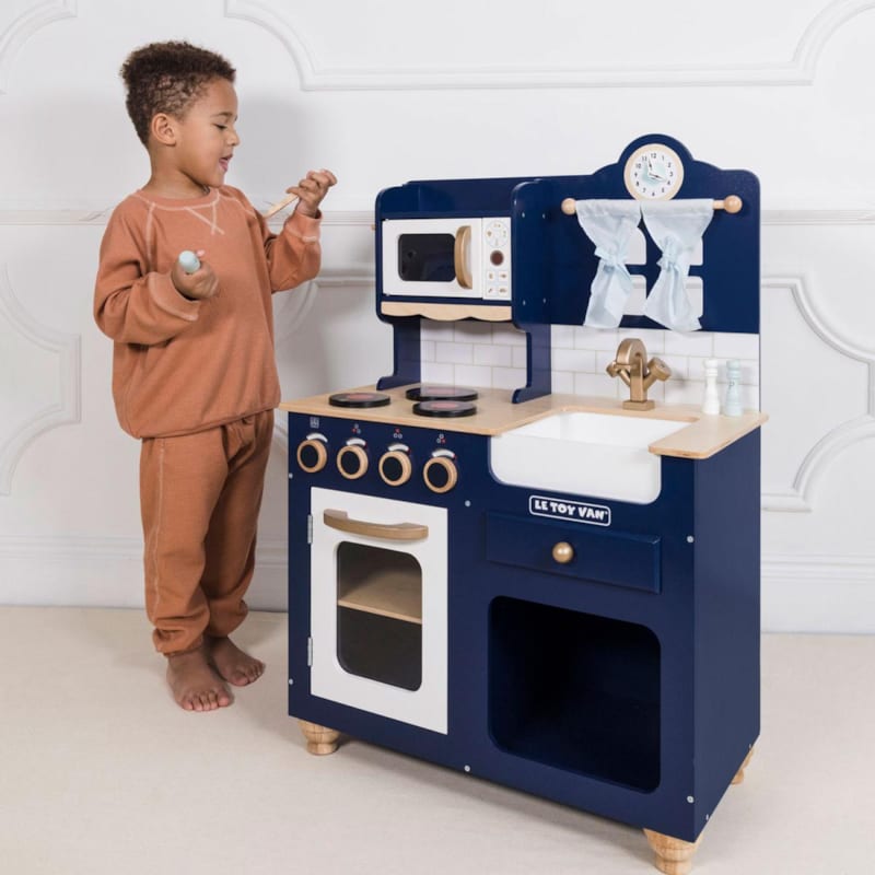 Cuisine en bois - oxford - bleu nuit (Le Toy Van) - Image 2