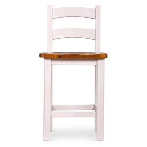 Lot de 2 chaises hautes bois blanc -