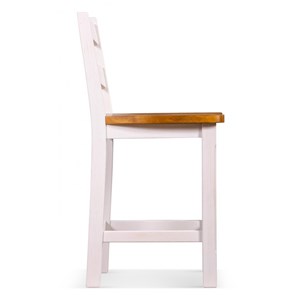 Lot de 2 chaises hautes bois blanc -