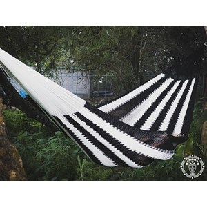 Hamac mariachi xl noir et blanc