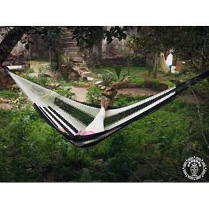 Hamac mariachi xl noir et blanc