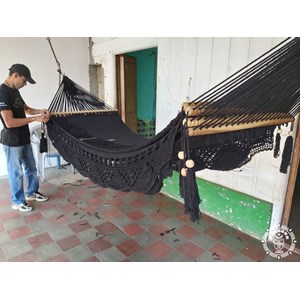 Hamac à barre managua l noir