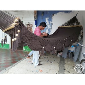 Hamac à barre granada l marron