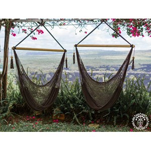 Hamac chaise condega l marron