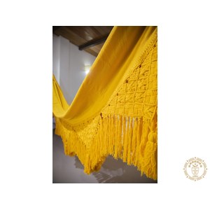 Hamac macramé coraill ocre