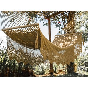 Hamac à barre deluxe león l beige