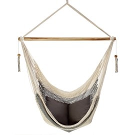 Hamac chaise rama xl blanc et gris