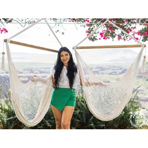 Hamac chaise sébaco xl blanc