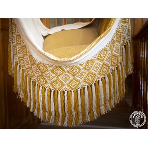Hamac chaise florencia xl beige et doré