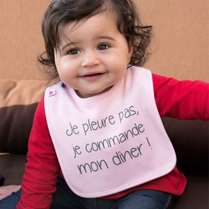 Bavoir bébé personnalisé beau gosse