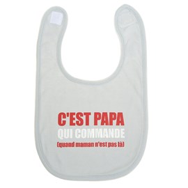Bavoir bébé personnalisé papa