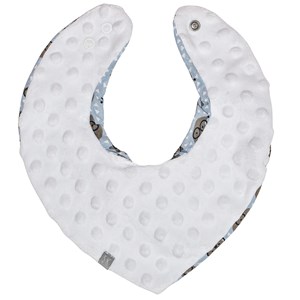 Bandana cache-cou réversible eli bleu