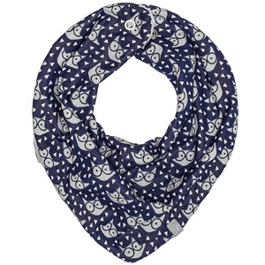 Bandana cache-cou réversible, eli bleu