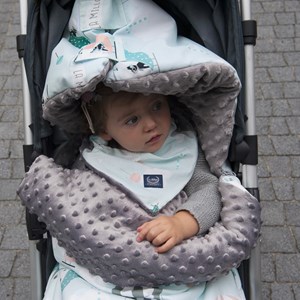 Bandana cache-cou réversible flore