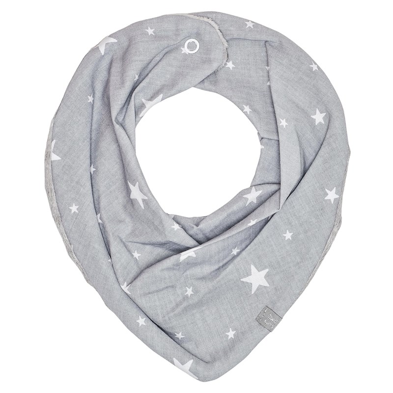 Bavoir bandana cache-cou stella gris 20