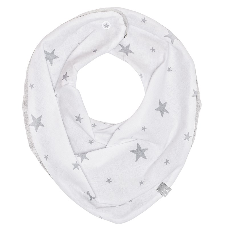 Bavoir bandana cache-cou stella blanc &nbsp;