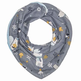 Bandana cache-cou réversible robin