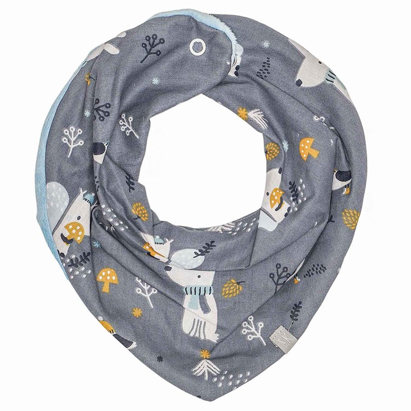 Bandana cache-cou réversible robin