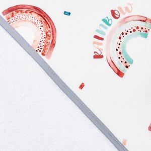 Cape de bain en bambou rainbow