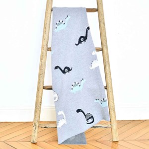 Couverture coton bio dino
