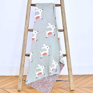 Couverture coton bio gots faon