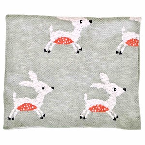 Couverture coton bio gots faon