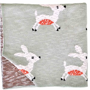 Couverture coton bio gots faon