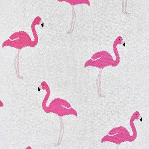 Couverture en coton bio flamant rose