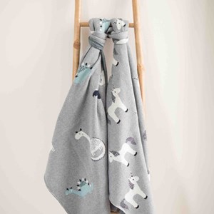 Couverture bébé coton bio licorne