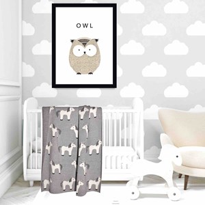 Couverture bébé coton bio licorne