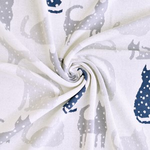 Couverture en coton bio gots chat