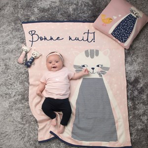 Couverture plaid enfant en coton bio