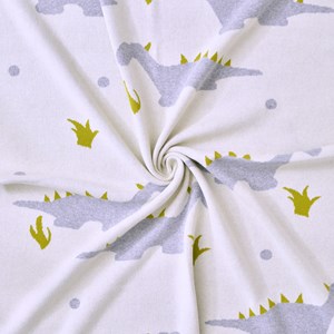 Couverture coton bio gots dinosaure