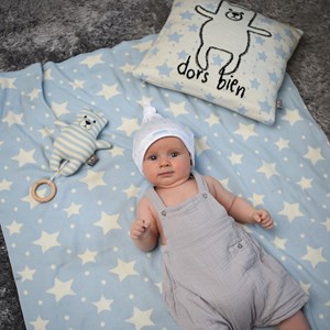 Couverture réversible coton gots
