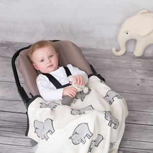 Couverture plaid en coton bio,