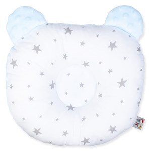Oreiller bébé anti tête plate bleu 30