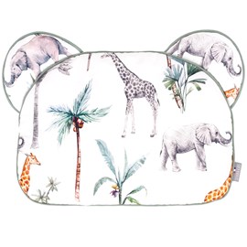 Oreiller coussin plat réversible safari