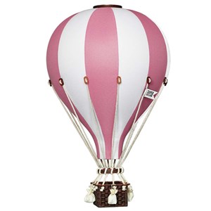 Montgolfière décorative rose - l rose