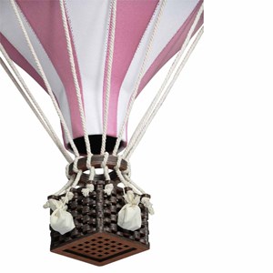 Montgolfière décorative rose rose l