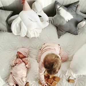 Trophée mural éléphant lin bébé