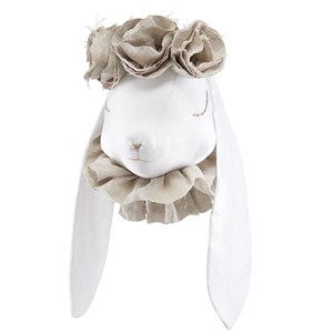 Trophée mural lapin en peluche