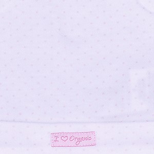 Bonnet naissance coton bio gots rose -