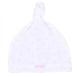 Bonnet naissance coton bio gots rose -