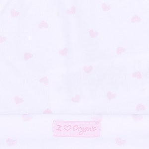 Bonnet naissance coton bio gots rose -