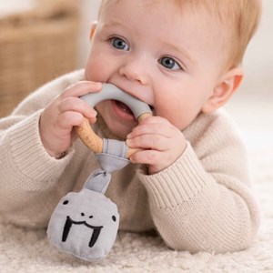 Anneau dentition bébé bois et silicone