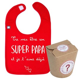Pochette surprise annonce grossesse papa
