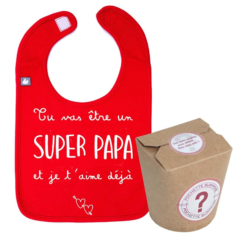 Pochette surprise annonce grossesse papa